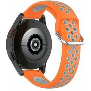Huawei Watch GT 3 Pro - 43mm - Siliconen sportbandje met gesp - Oranje + grijs