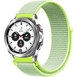 Samsung Sport Loop nylon bandje - Geel - Samsung Galaxy Watch 4 Classic - 42mm / 46mm