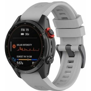 Garmin Siliconen sportbandje - Grijs - Garmin Instinct 3 / Instinct E - 45mm  - Garmin bandje