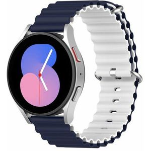 Garmin Vivomove 3 / HR / Luxe / Sport / Style / Trend - Ocean Style bandje - Donkerblauw / wit  - Garmin bandje