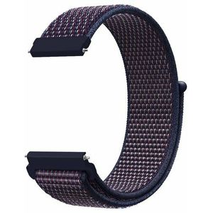 Sport Loop nylon bandje - Navy / donkerpaars gemêleerd - Huawei Watch GT 2 & GT 3 - 42mm