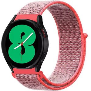 Samsung Sport Loop nylon bandje - Roze - Samsung Galaxy Watch 3 - 45mm