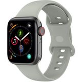 Siliconen sportbandje - Grijs - Maat: M/L - Geschikt voor Apple Watch 38mm / 40mm / 41mm