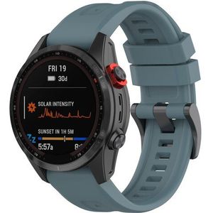 Garmin Siliconen sportbandje - Grijsblauw - Garmin Fenix 7s/6s/5s / Instinct 2s / Epix Pro Gen 2 (42mm)  - Garmin bandje