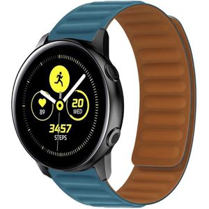 Samsung Siliconen Loop bandje - Blauwgroen - Samsung Galaxy Watch Active 2