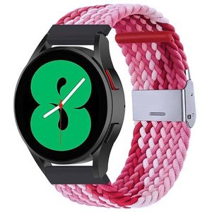 Garmin Garmin Venu 2 & 3 - Braided nylon bandje - Roze gemêleerd