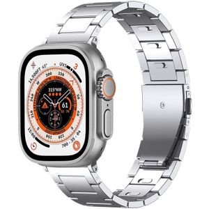 Apple watch Titanium band - Zilver - Geschikt voor Apple watch 42mm / 44mm / 45mm / 49mm - Apple watch bandjes