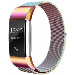 Fitbit Charge 2 milanese bandje - Maat: Large - Multicolor