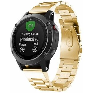 Garmin Stalen schakelband - Goud - Garmin Fenix 8 - 47mm  - Garmin bandje