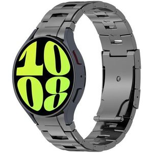 Titanium band met aansluitknop - Grafietgrijs - Samsung Galaxy Watch 3 - 41mm