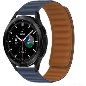 Samsung Siliconen Loop bandje - Donkerblauw - Samsung Galaxy Watch 4 Classic - 42mm / 46mm