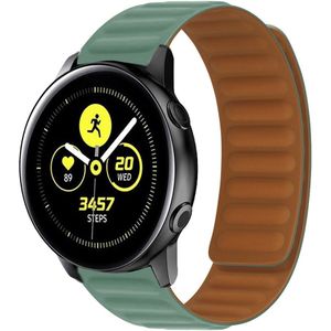 Samsung Siliconen Loop bandje - Groen - Samsung Galaxy Watch Active 2