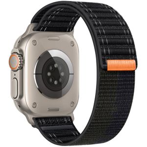 Apple watch Nylon Wave band - Zwart - Geschikt voor Apple Watch 38mm / 40mm / 41mm / 42mm - Apple watch bandje