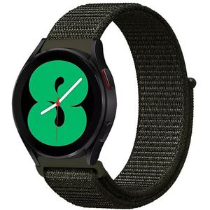 Samsung Sport Loop nylon bandje - Leger groen - Samsung Galaxy Watch 3 - 45mm