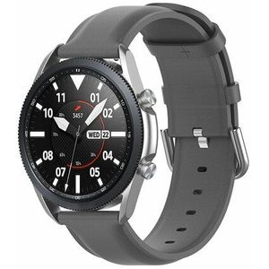 Samsung Classic leren bandje - Grijs - Samsung Galaxy Watch - 42mm