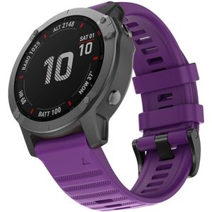 Garmin Siliconen bandje - Paars - Garmin Fenix 7X / 6X / 5X