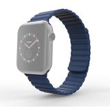 Apple watch Siliconen Loop bandje - Donkerblauw - Geschikt voor Apple Watch 38mm / 40mm / 41mm