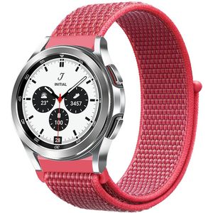 Samsung Sport Loop nylon bandje - Donkerroze - Samsung Galaxy Watch 4 Classic - 42mm / 46mm