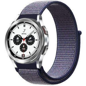 Samsung Sport Loop nylon bandje - Donkerblauw - Samsung Galaxy Watch 4 Classic - 42mm / 46mm
