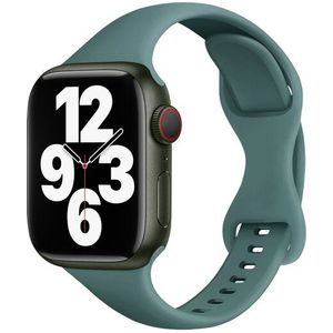 Apple watch Sportbandje Slim Fit - Groen - Geschikt voor Apple Watch 38mm / 40mm / 41mm