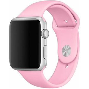 Apple watch Rubberen sportbandje - Roze - Geschikt voor Apple Watch 38mm / 40mm / 41mm - Apple watch bandjes