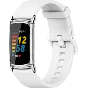 FitBit Charge 5 & 6 Extra soft siliconen bandje - Wit