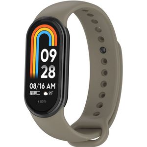 Siliconen bandje - Grijsbruin - Xiaomi Smart band 8