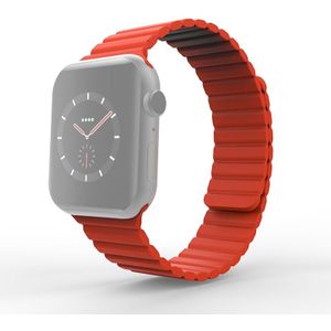 Apple watch Siliconen Loop bandje - Rood - Geschikt voor Apple Watch 42mm / 44mm / 45mm / 49mm