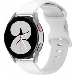 Samsung Solid color sportband - Wit - Samsung Galaxy Watch - 46mm / Samsung Gear S3 - Samsung bandje