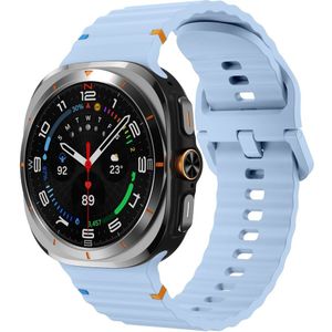 Samsung Wave Sport Band - Lichtblauw - Samsung Galaxy Watch Ultra 47mm - Samsung bandje