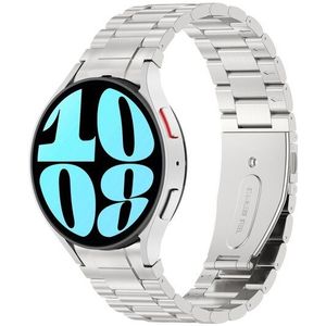 Samsung Stalen band met aansluitknop  - Zilver - Samsung Galaxy Watch 4 - 40mm & 44mm