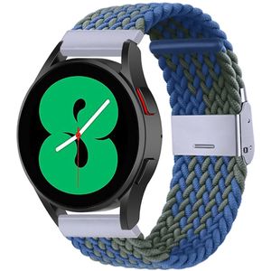 Samsung Braided nylon bandje - Groen / blauw - Samsung Galaxy Watch 4 - 40mm / 44mm