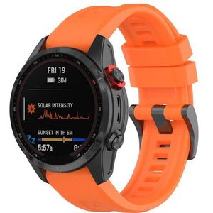 Garmin Siliconen sportbandje - Oranje - Garmin Fenix 7 / 6 / 5