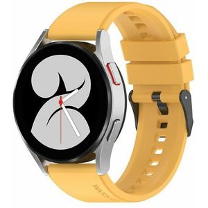 Samsung Siliconen gesp bandje - Geel - Samsung Galaxy Watch 6 - 40mm & 44mm