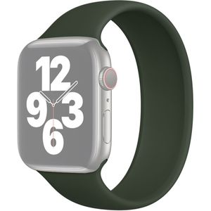 Solo Loop Link serie bandje - Maat: M - Leger Groen - Geschikt voor Apple Watch 42mm / 44mm / 45mm / 49mm