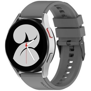 Samsung Siliconen gesp bandje - Grijs - Samsung Galaxy Watch 4 - 40mm & 44mm - Samsung bandje