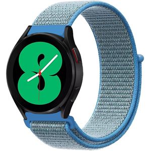 Samsung Sport Loop nylon bandje - Blauw - Samsung Galaxy Watch 4 - 40mm / 44mm