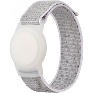 Apple AirTag nylon loop bandje - S/M - Grijs - Geschikt voor kinderen