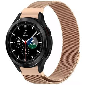 Samsung Galaxy Watch 4 Classic - 42mm / 46mm - Milanese bandje (ronde connector) - Champagne goud