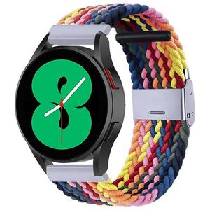 Samsung Braided nylon bandje - Multicolor Summer - Samsung Galaxy Watch 6 - 40mm & 44mm - Samsung bandje