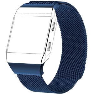 Fitbit Ionic Milanese bandje - Maat: Large - Blauw