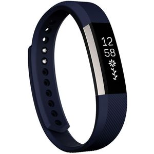 Fitbit Alta siliconen bandje, Maat: Small, Lengte: 18.5CM - Donker blauw