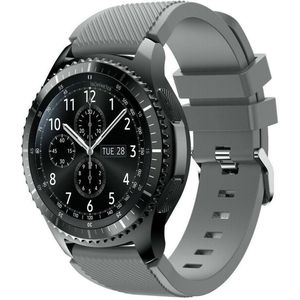 Samsung Siliconen sportbandje - Grijs - Geschikt voor Samsung Galaxy Watch 3 (45mm) - Galaxy Watch 46mm - Samsung Gear S3 Classic & Frontier