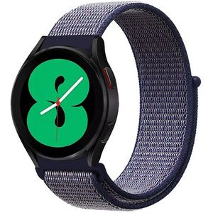 Sport Loop nylon bandje - Donkerblauw - Huawei Watch GT 5 (Pro) / GT 4 / GT 3 / GT 2 - 46mm - Huawei bandje