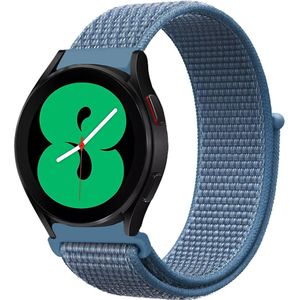 Samsung Sport Loop nylon bandje - Denim blauw - Samsung Galaxy Watch 4 - 40mm / 44mm