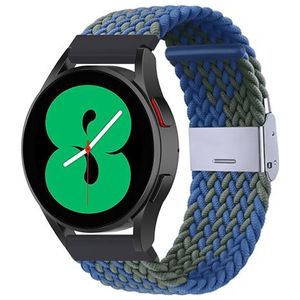 Samsung Braided nylon bandje - Groen / blauw - Samsung Galaxy Watch - 46mm / Samsung Gear S3