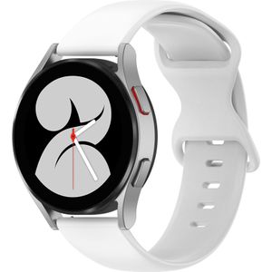 Solid color sportband - Wit - Samsung Galaxy Watch 4 - 40mm & 44mm
