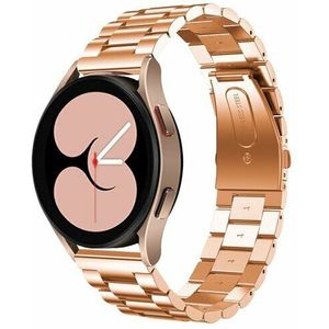 Samsung Stalen schakelband - Rosé goud - Samsung Galaxy Watch 6 - 40mm & 44mm - Samsung bandje