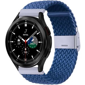 Samsung Braided nylon bandje - Blauw - Samsung Galaxy Watch 4 Classic - 42mm / 46mm