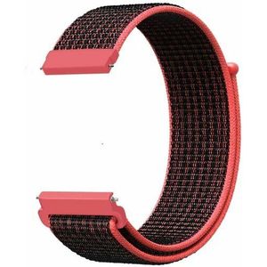 Garmin Garmin Vivomove 3 / HR / Luxe / Sport / Style / Trend - Sport Loop nylon bandje - Rood/oranje